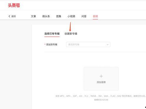 头条草稿箱怎么放音频,一键操作指南